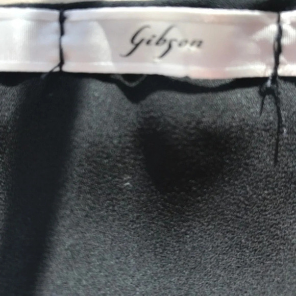 Nordstrom Gibson Black White Sheer Back Tank Top M - Picture 5 of 8